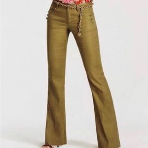 CABI Linen Trouser | Green | Size 2